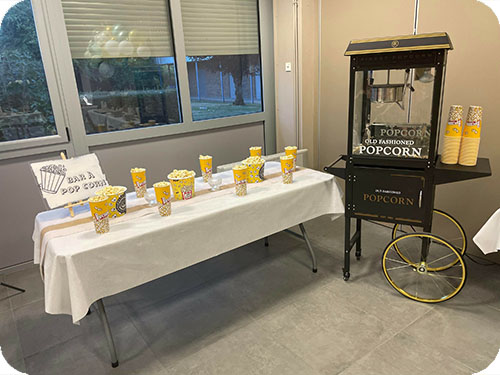stand bar pop corn machine manche calvados 