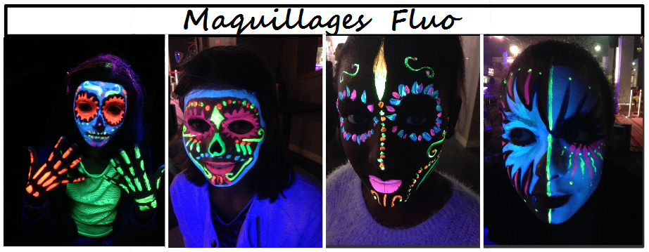 Maquilleuse fluo maquillage pour enfant Manche Calvados