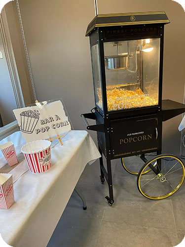 stand bar pop corn machine manche calvados 