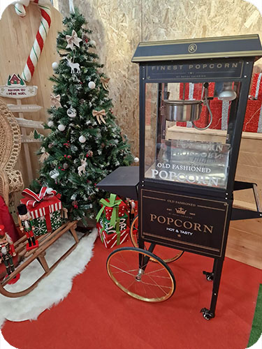 stand bar pop corn machine manche calvados 