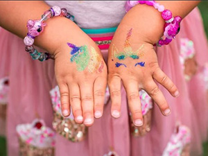 Tatouage éphémère pailleté manche calvados normandie